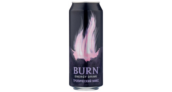 Энергетический напиток Burn Тропический микс 0.45 л. Энергетический напиток Burn Тропический микс 0.45 л.