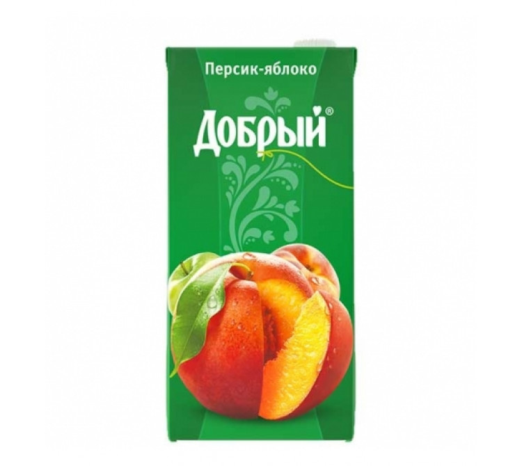 Доставка  нектара персик, яблоко, Добрый 0,2 л